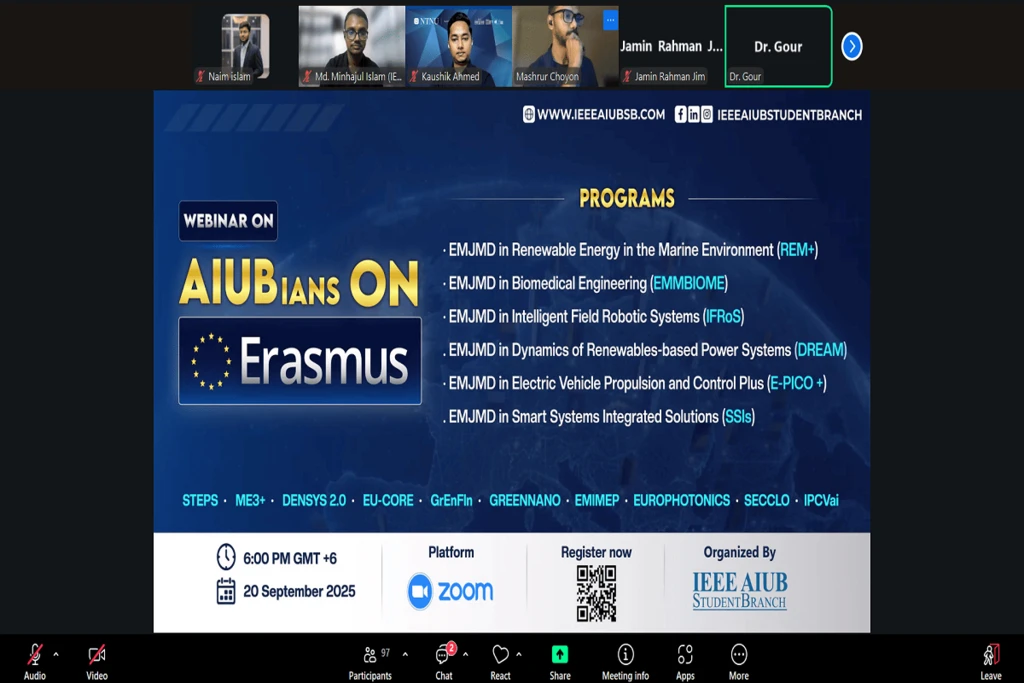 Seminar on “AIUBians on Erasmus”